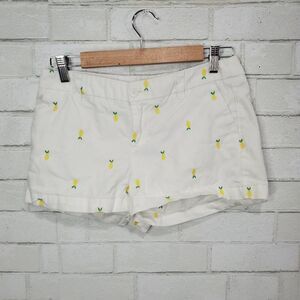 Merona cute white pineapple shorts
